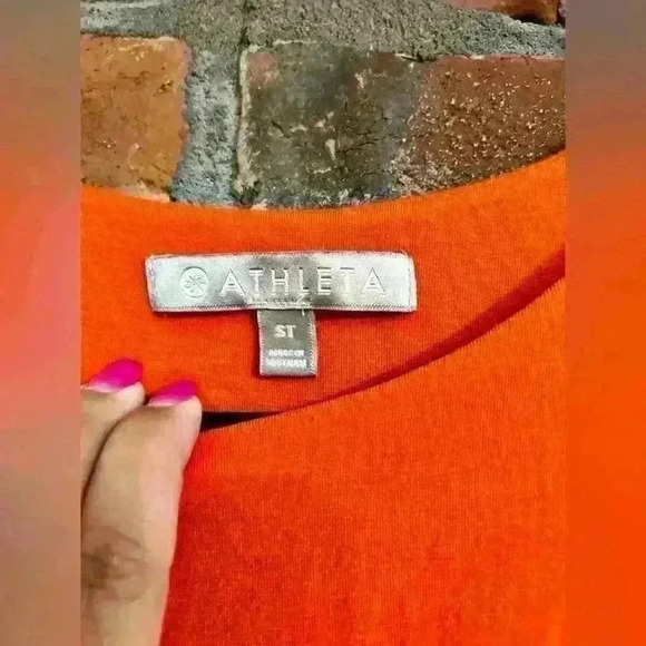 Athleta Santorini Thera High Neck Sleeveless Swing Pullover Dress Size ST - Picture 2 of 8